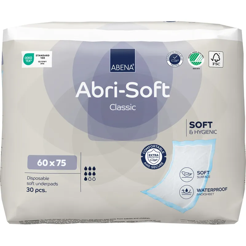 Top-Preis ABENA Abri-Soft CLASSIC Betteinlagen 60 x 75cm (30 Stück Packung)