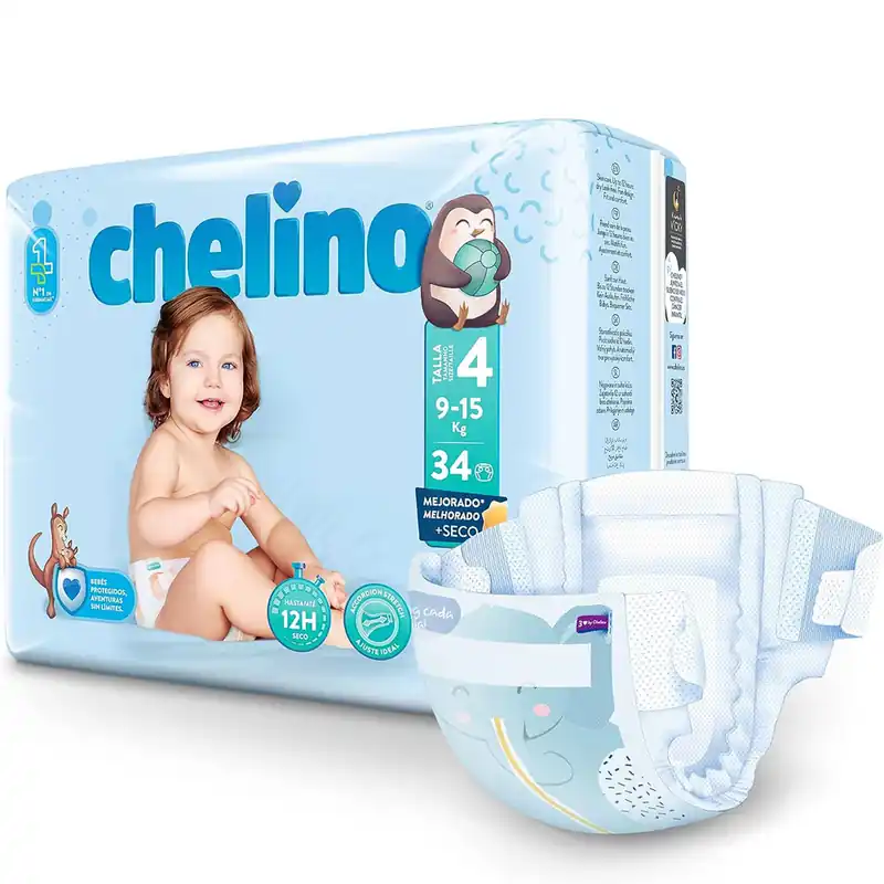 Günstig Chelino Design- Windeln (T4) MAXI 9-15kg 34 Stück Einzelpack