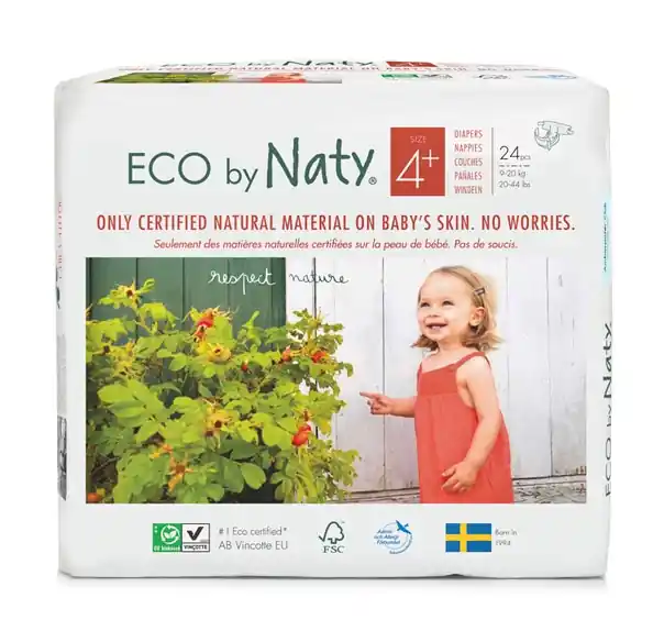 Meistverkauft Eco by NATY - Ökowindeln Größe 4+ Maxi Plus 9-20 Kg, 24 St. Einzelpack