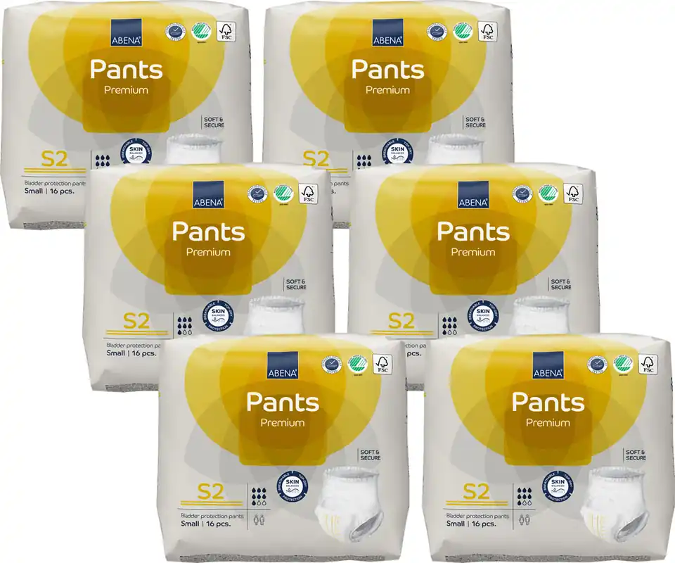 Aktuell ABENA Pants Premium Small (S2) Saugstärke 2 - 6x16 (96 Stück)