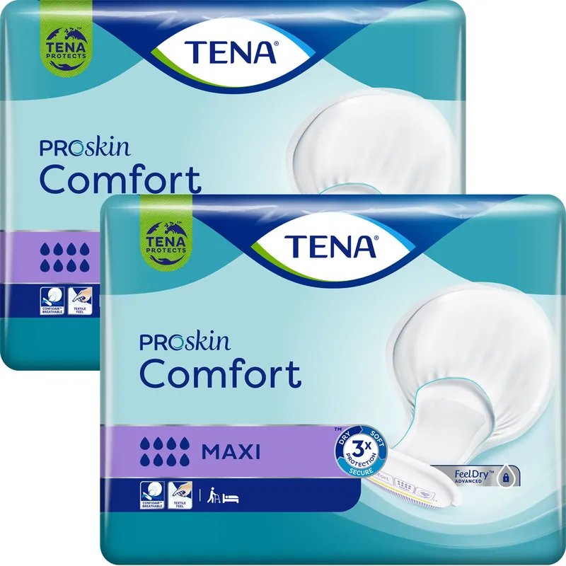 TENA Comfort - Maxi - Inkontinenzvorlagen (2x34 Stück) Direktkauf