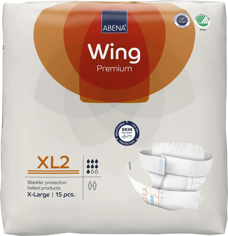 ABENA WING Extra Large XL2 - Inkontinenz-Vorlage mit Gürtel - 15 Stück Einzelpack Top-Seller