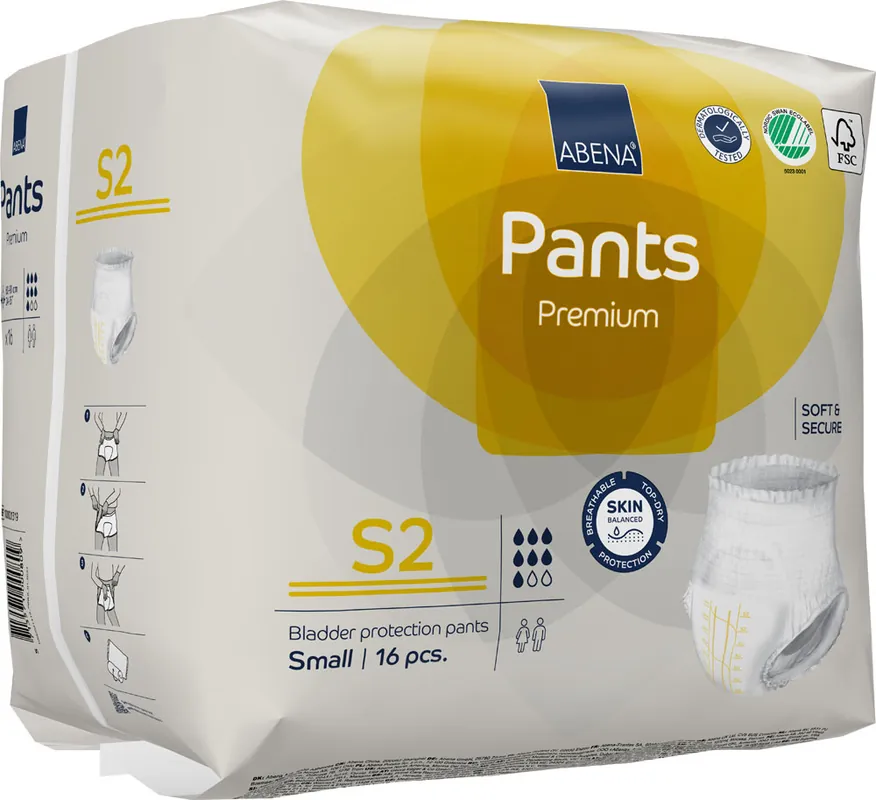 ABENA Pants Premium Small (S2) Saugstärke 2 - 16 St. Packung Finale Aktion