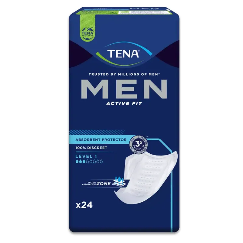 TENA Men Active Fit Level 1 - Herreneinlagen - (24 Stück Packung) Top-Preis