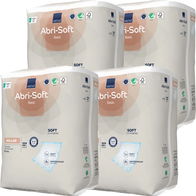 Direkt Vom Hersteller ABENA Abri-Soft BASIC Einwegunterlagen 60 x 60cm (240) Stück