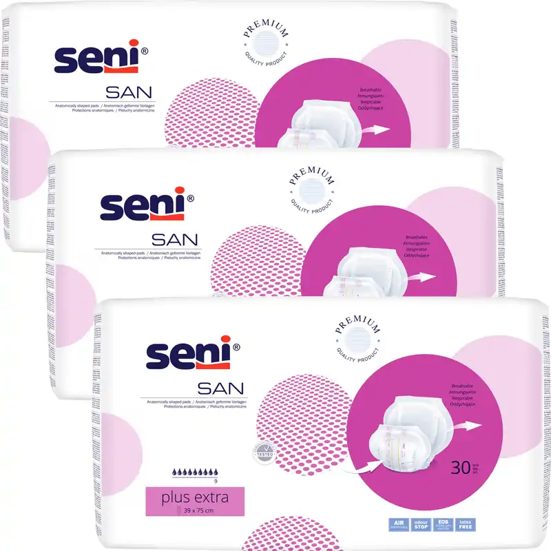 Finale Aktion Seni SAN PLUS EXTRA - anatomische Vorlagen - 90 (3x30) Stück