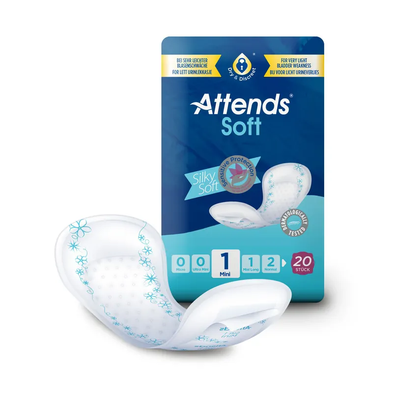 ATTENDS Soft 1 Mini - Inkontinenzeinlagen - 20 Stück Neu Im Sortiment