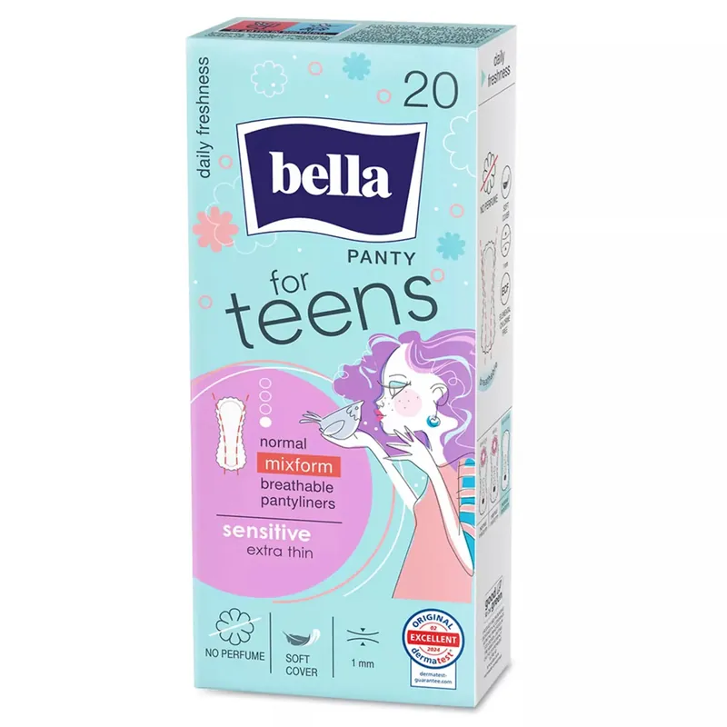 Preisreduziert Bella für Teens Slipeinlagen (SENSITIVE) - 20 Stück Pack