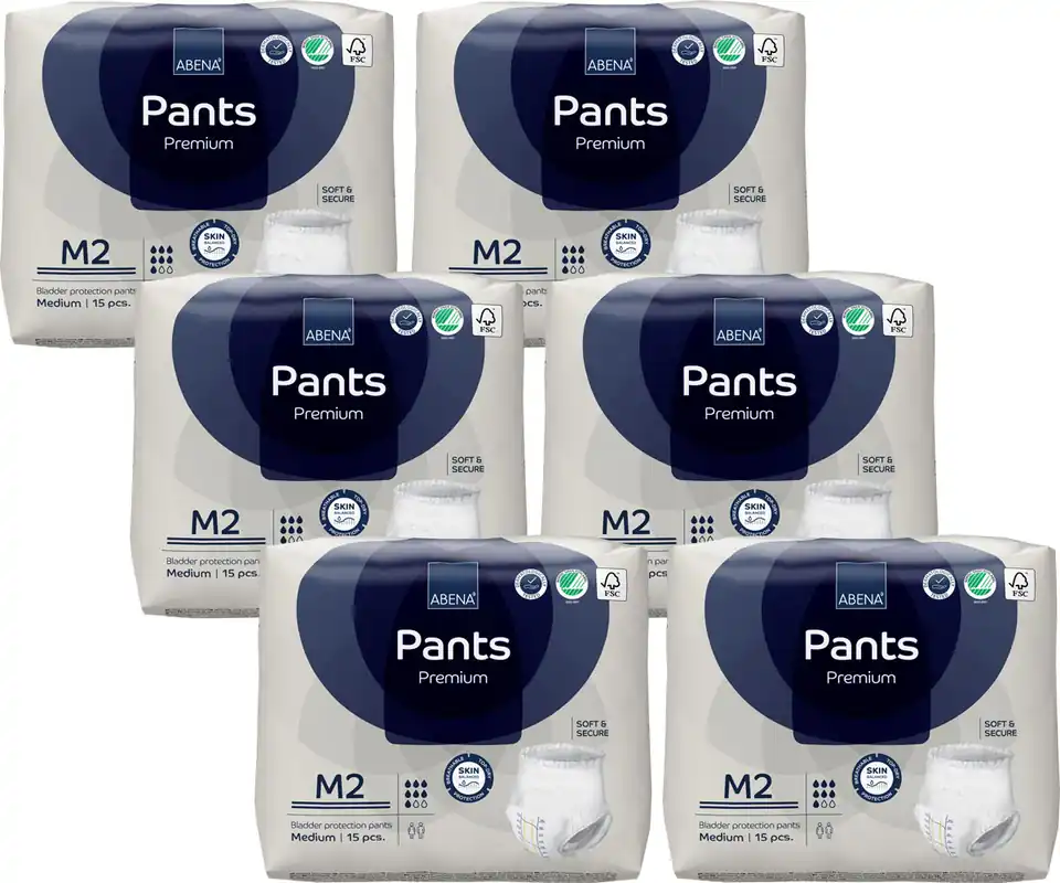 ABENA Pants Premium Medium (M2) Saugstärke 2 - 6x15 (90 Stück) Direkt Vom Hersteller