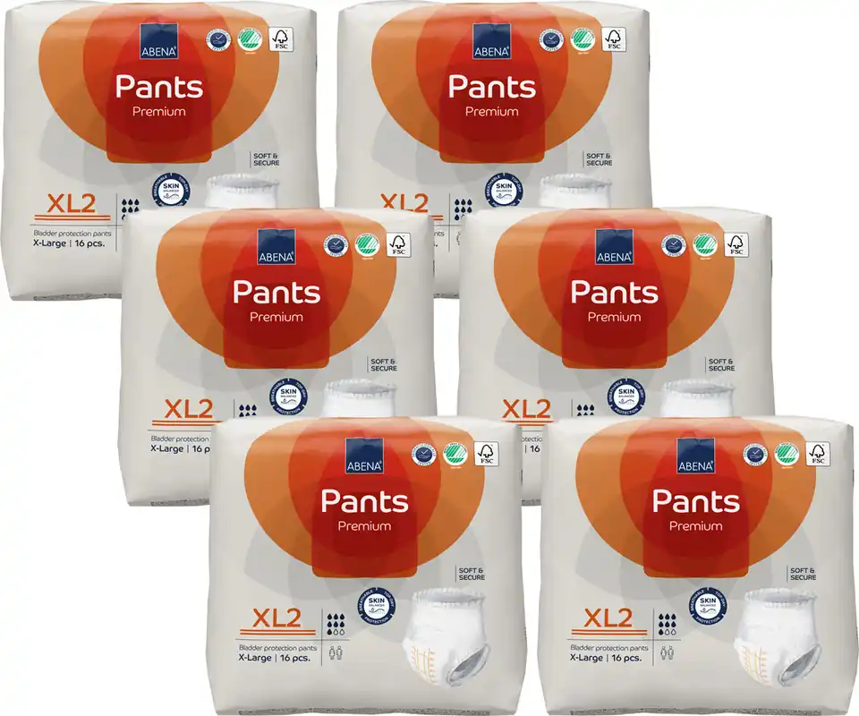 Schneller Versand ABENA Pants Premium X-Large (XL2) Saugstärke 2 - 6x16 (96 Stück)