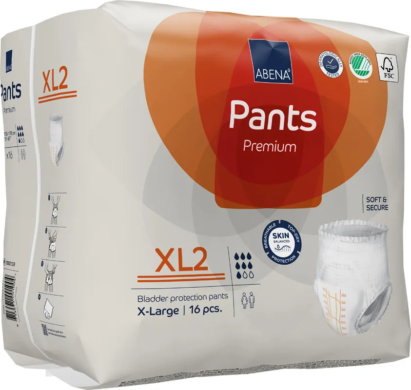 ABENA Pants Premium X-Large (XL2) Saugstärke 2 - 16 St. Packung Neu
