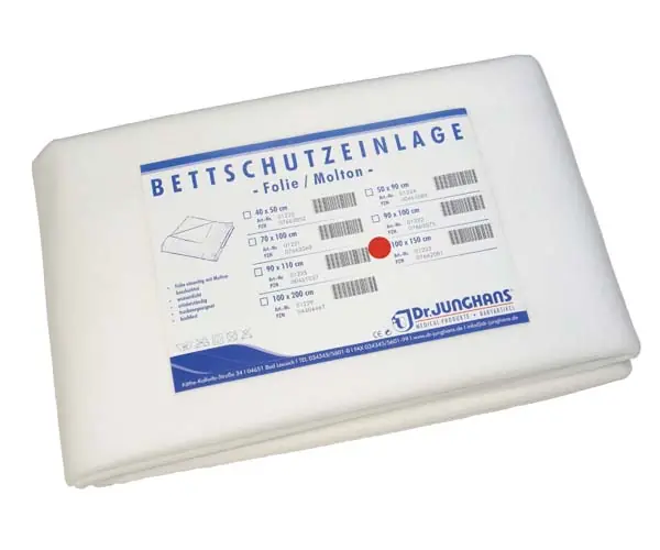 Bettschutz-Einlage Folie mit Molton beschichtet - 100 x 150cm Top-Angebot