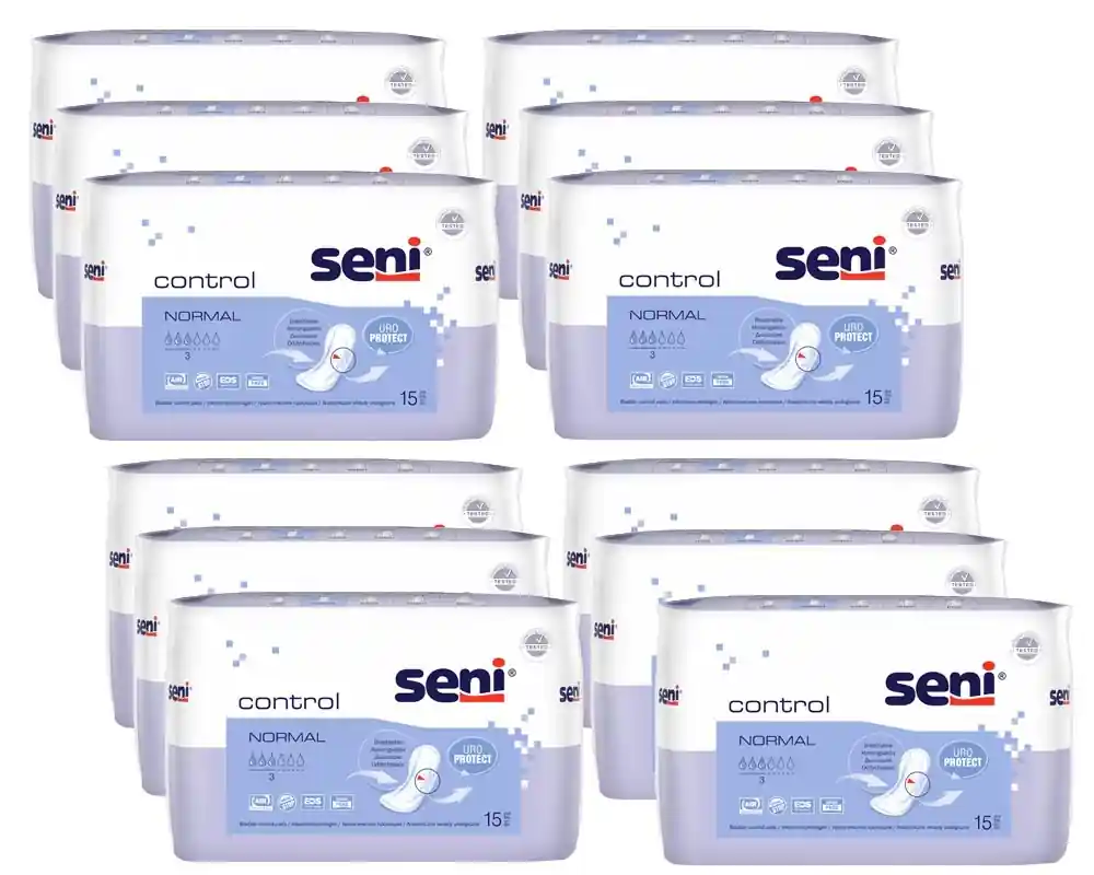 Versand Am Gleichen Tag SENI Control NORMAL - Inkontinenzeinlagen - (12x15 Stück Karton)