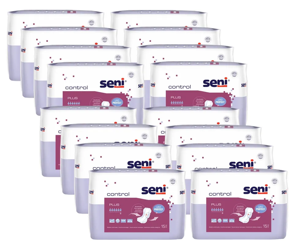 Zertifiziert SENI Control PLUS - Inkontinenzeinlagen - (16x15 Stück Karton)