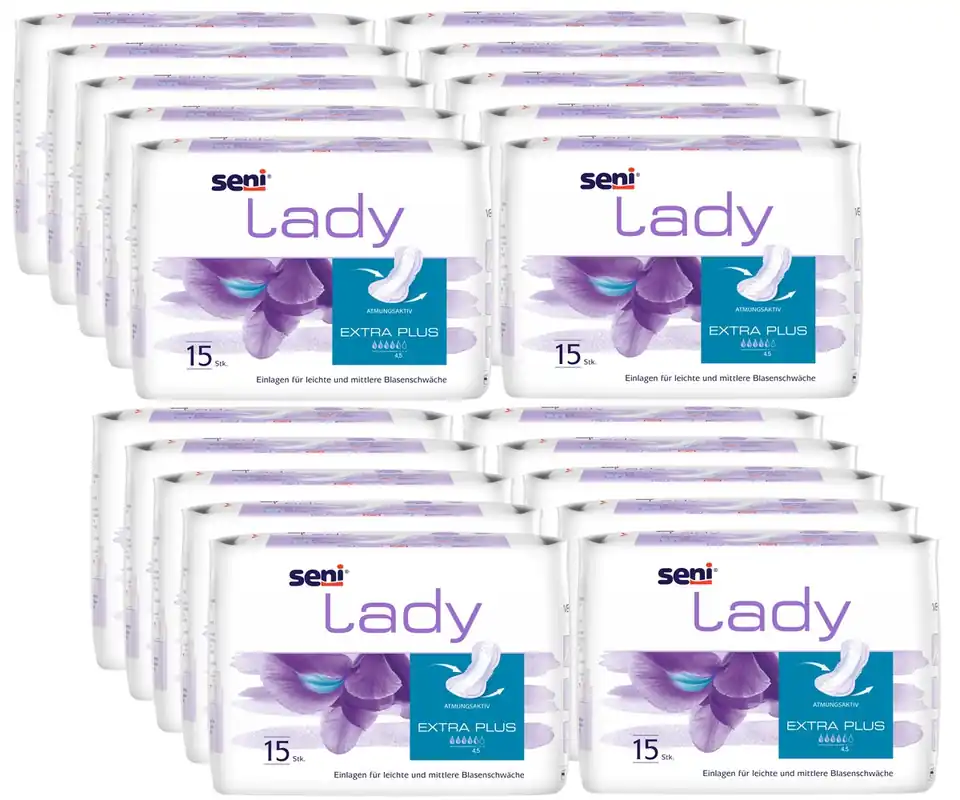 Super-Preis SENI Lady EXTRA PLUS - 580ml Saugleistung - 20 x 15 Stück