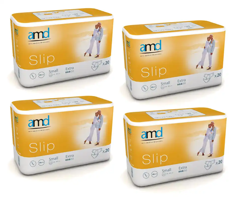 Beliebt AMD SLIP - (EXTRA) - Inkontinenzwindeln - Gr. Small (S) - 4x20 St. Karton