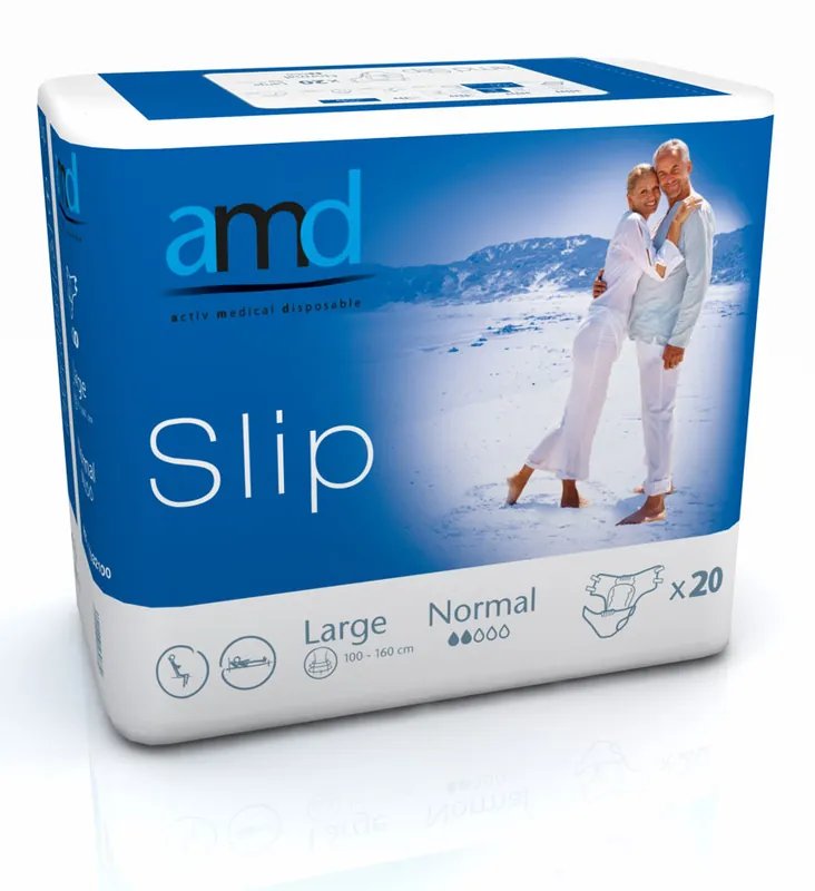 AMD SLIP - (NORMAL) - Inkontinenzwindeln - Gr. Large (L) - 20 Stück Geprüft