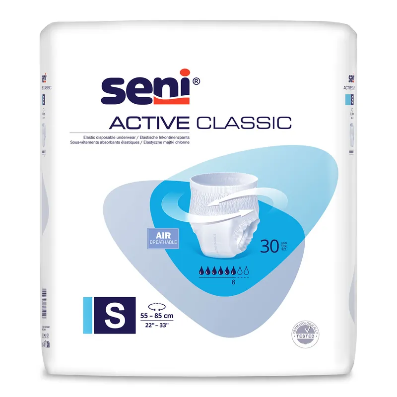 Letzte Chance SENI Active CLASSIC Inkontinenzslip Gr. SMALL 30 Stück Pack