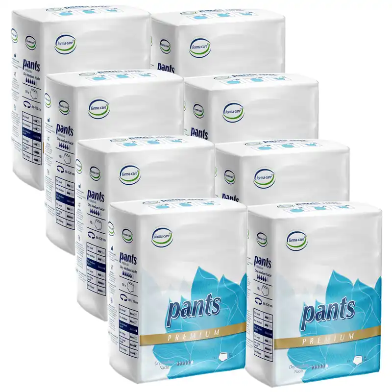 Forma-Care Pants Nacht - Premium Dry - Nachtwindel - Medium (M3) - 8x10 Stück Nur Für Kurze Zeit