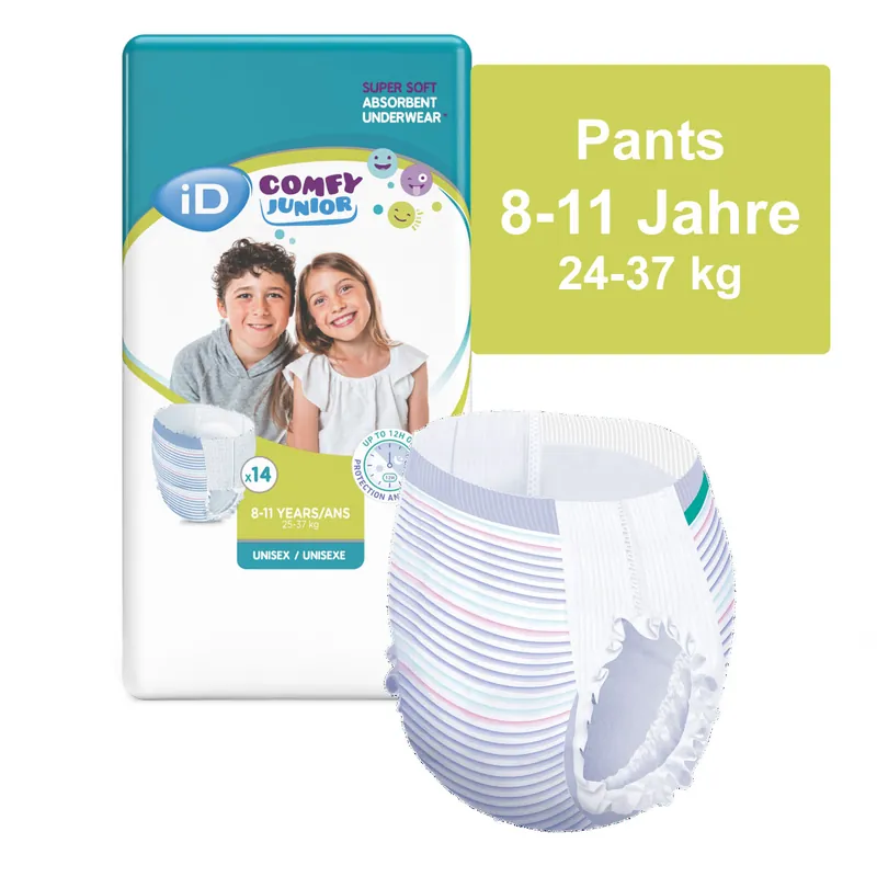 Knallerangebot iD Comfy Junior Pants - für Kinder & Jugendliche von 8-11 Jahren - 14 Stück Pack