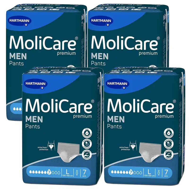 HARTMANN MoliCare® Premium MEN Pants - 7 Tropfen - Large (4x7 Stück) Finale Aktion
