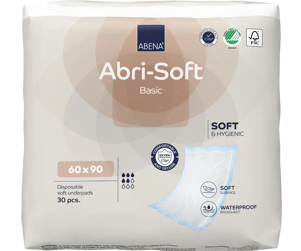 ABENA Abri-Soft BASIC Inkontinenzunterlagen 60 x 90cm (30 Stück Packung) Top-Angebot
