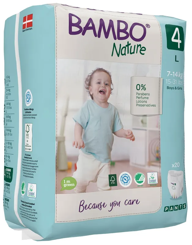 Begrenztes Angebot Bambo NATURE - Training Pants Gr. 4 MAXI [L] - (20 St. Einzelpack)