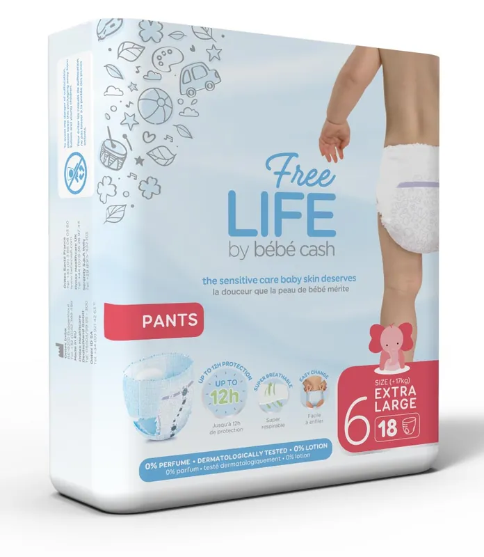 Preisknaller Bebe Cash Freelife Pants 6 | Extra Large XL 17+ kg | 18 Stück