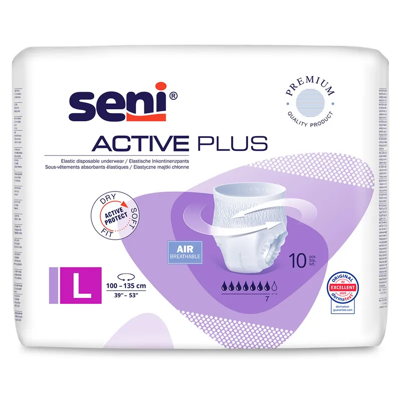 SENI Active PLUS - Inkontinenz-Pants LARGE | 10 Stück Packung Neue Ware