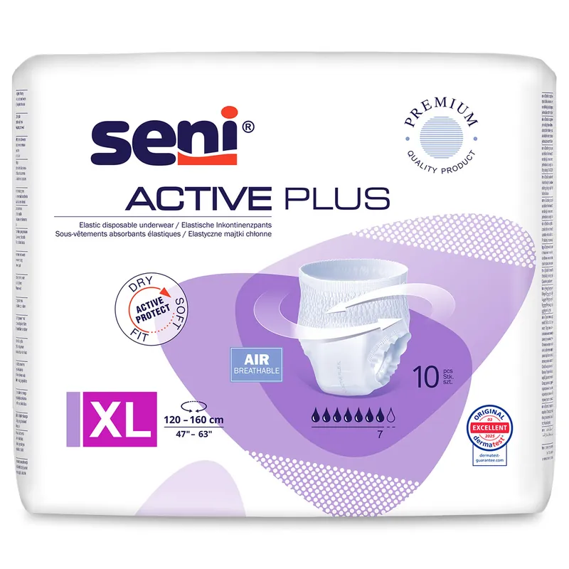 SENI Active PLUS - Inkontinenz-Pants EXTRA LARGE | 10 Stück Pack Sichere Zahlung