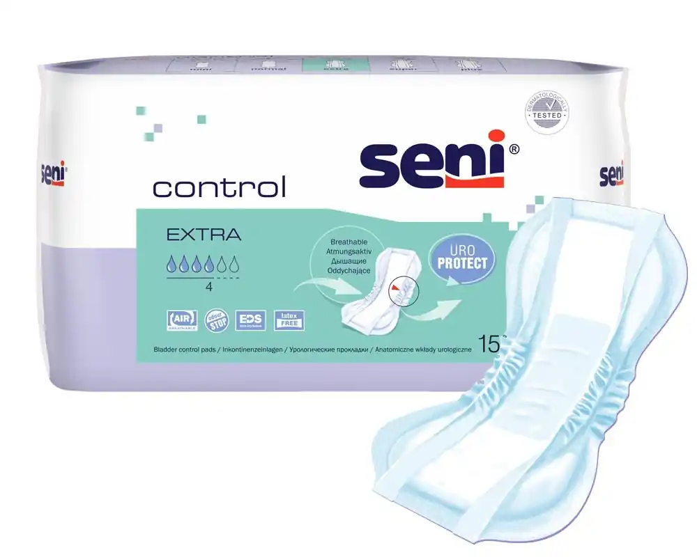 SENI Control EXTRA - Inkontinenzeinlagen - 15 Stück Einzelpack Saisonangebot