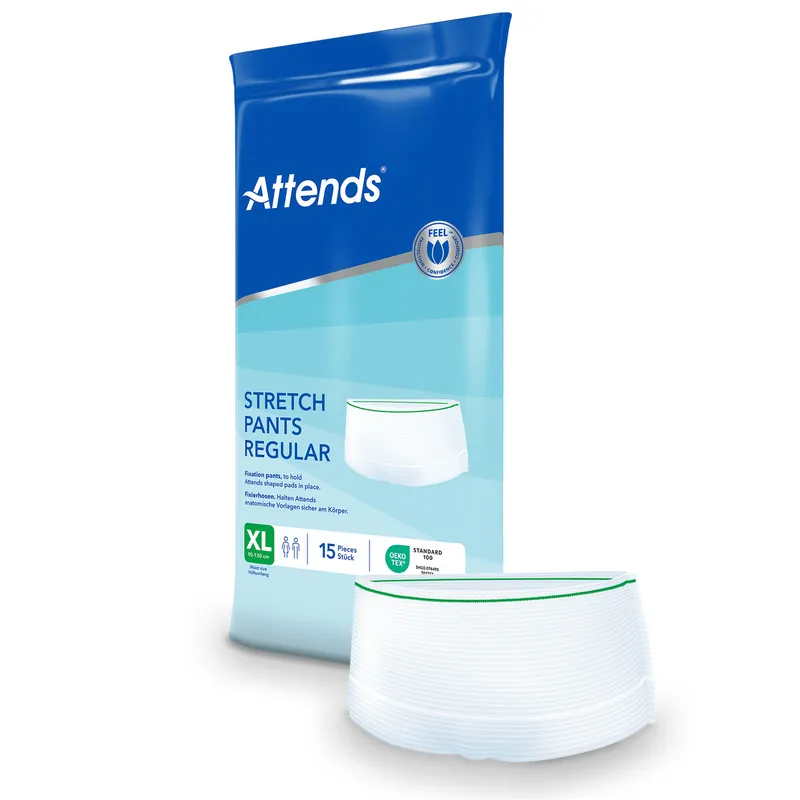 Markenware ATTENDS Stretch Pants REGULAR - Netzhosen - 15er Pack - XL