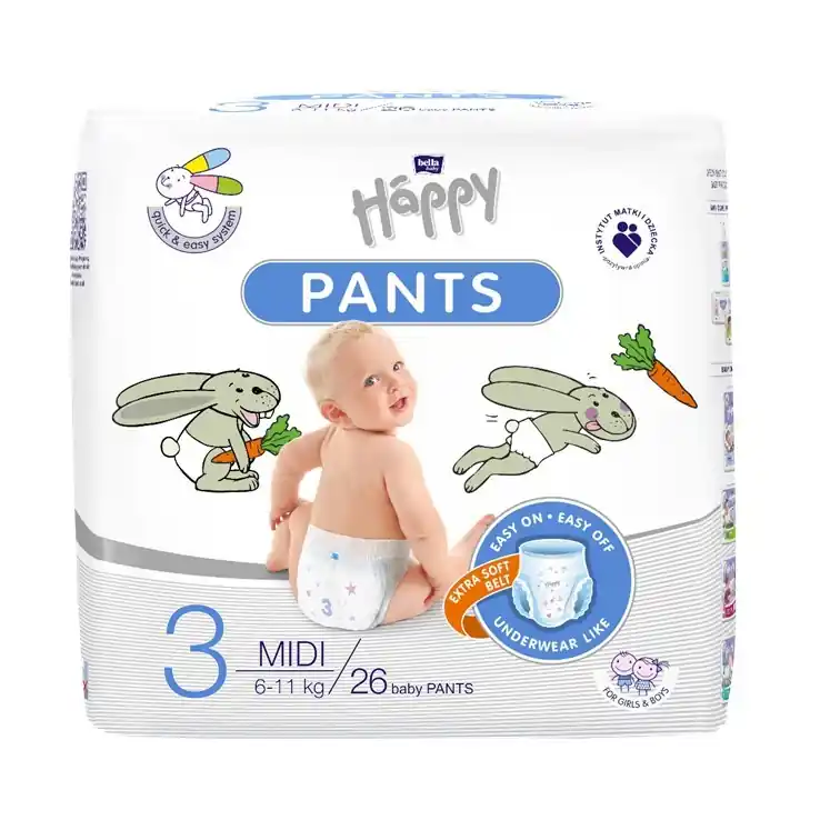 Sofort Bestellen Bella Happy PANTS - Gr. 3 Midi 6-11kg - 26 Stück Packung