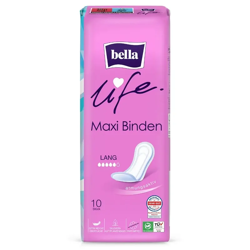 Bestpreis Bella Maxi - klassische Damenbinden - LONG - 10 St. Pack