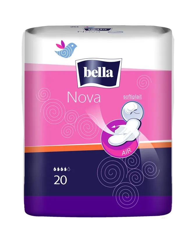 Abverkauf Bella Maxi - klassische Damenbinden - NOVA mit Flügeln - 20 St. Pack