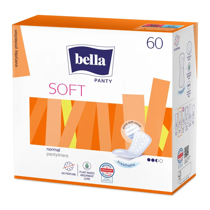 Direkt Vom Hersteller Bella Panty Slipeinlagen "Soft" (ohne Duft) - 60 Stück Packung