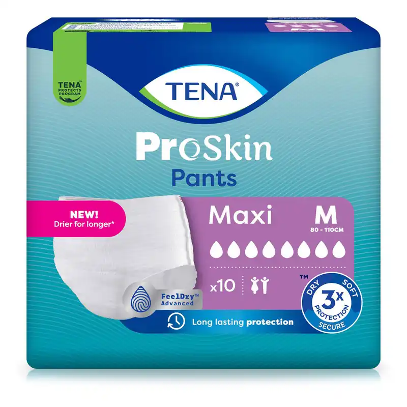 Sonderaktion TENA ProSkin Pants MAXI - extra saugstark - Medium (M) - 10 Stück Packung
