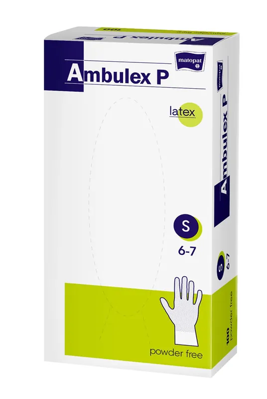 Neue Ware Ambulex Einmalhandschuhe Latex puderfrei 100 Stück Größe S
