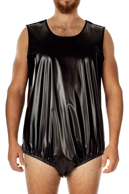 Neu Suprima PVC Body - knöpfbar - No. 9614 M schwarz