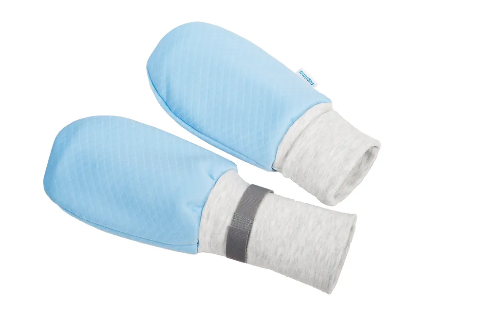 Markenware Suprima Patienten- Schutzhandschuhe, (1 Paar) Fäustlinge für Kinder (4829) - Gr. 1 - Konfektionsgröße 86-104