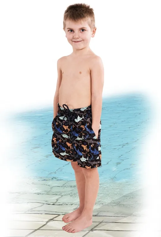 Abverkauf Suprima bunt bedruckte Schwimmshorts für Jungen - bei Inkontinenz - 1534 Gr. 158/164