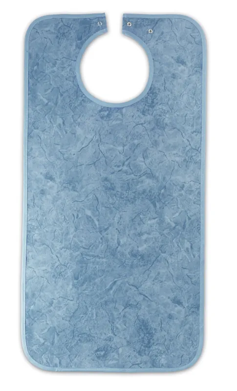 Expressversand Suprima Ess-Schürze aus Polyester mit Druckknopfverschluss, Muster: blau batik