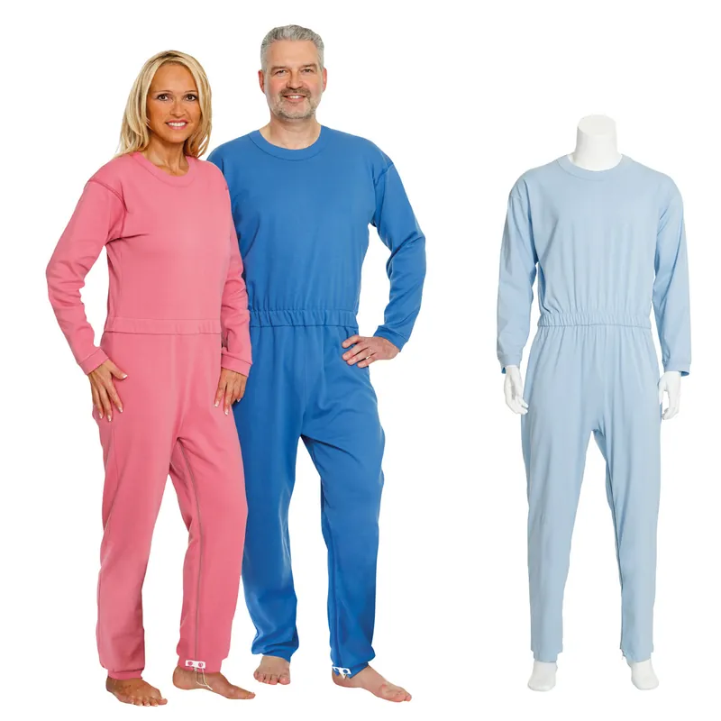 Suprima Pflegeoverall - LANG - mit Rücken- & Beinreißverschluss - 4688 kornblume XL Beliebt