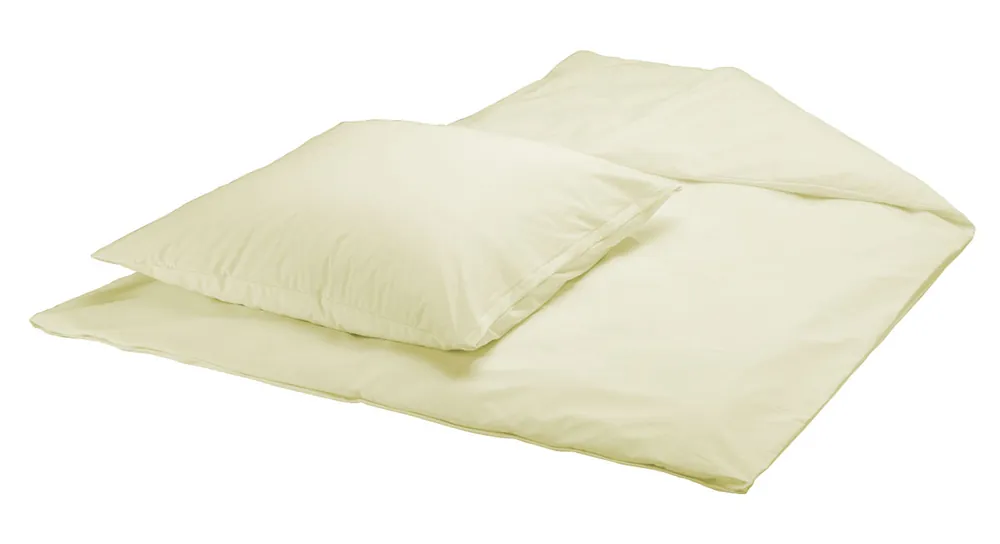 Suprima Bettgarnitur / Bettwäsche PVC Kissen & Decke - No. 3620 - Farbe: gelb Neu