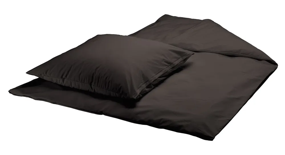 Preisreduziert Suprima Bettgarnitur / Bettwäsche PVC Kissen & Decke - No. 3620 - Farbe: schwarz