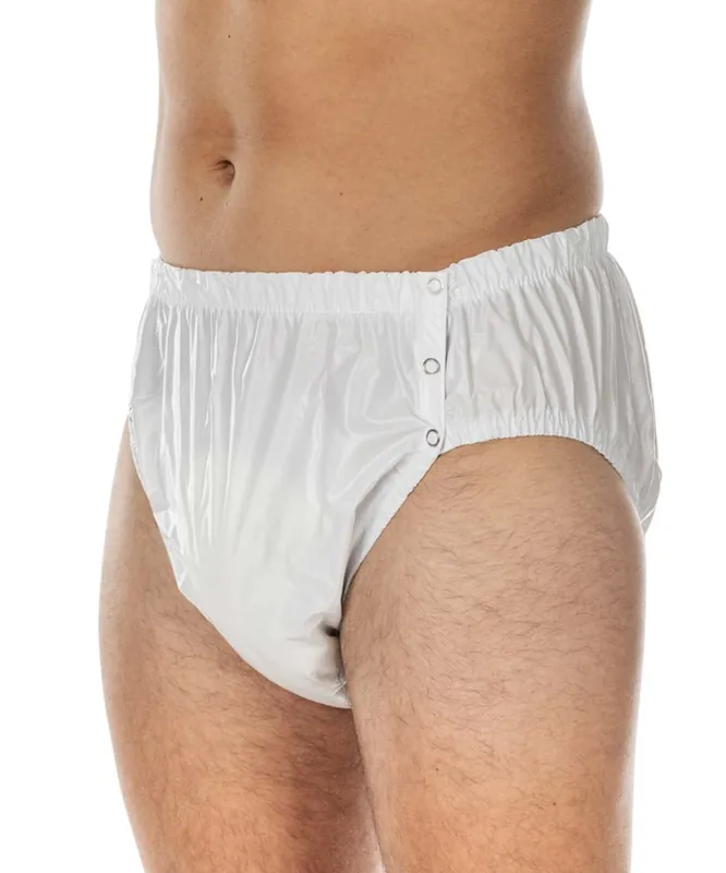 Begrenztes Angebot Suprima PVC-Slip - Knöpfbar - weiß, unisex - No. 1312 S