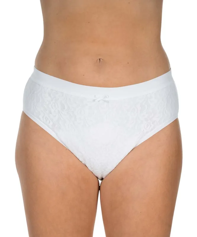 Wochenendangebot Suprima LaDonna - Inkontinenz-Slip aus Baumwolle mit Nässeschutz - 1267 weiss L