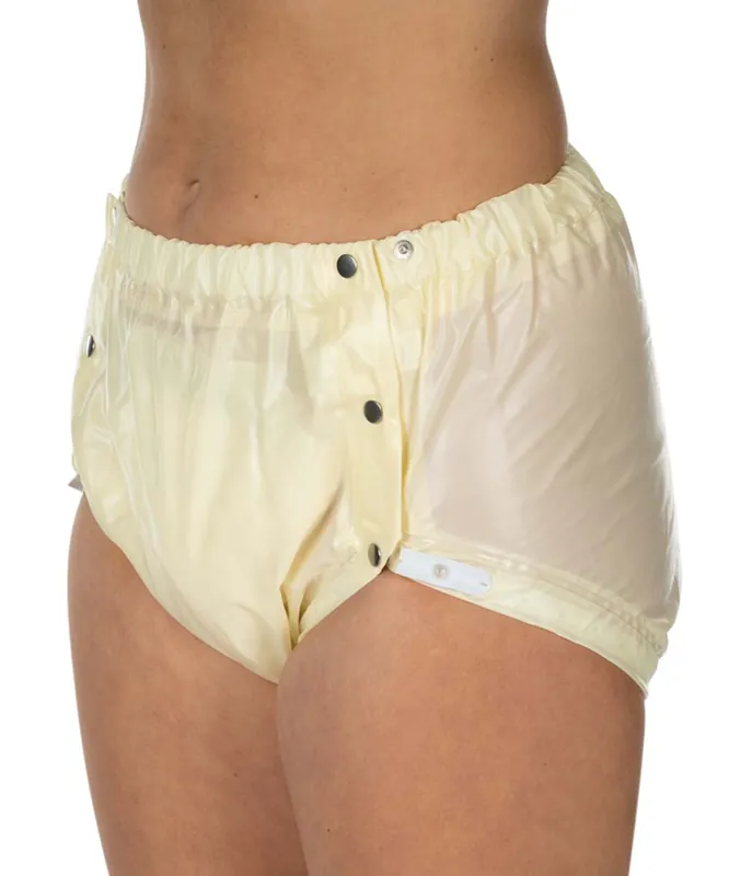 Suprima PVC-Slip - knöpfbar mit verstellbaren Beingummi - für Frauen & Männer - No. 1252 milch M Mega-Angebot