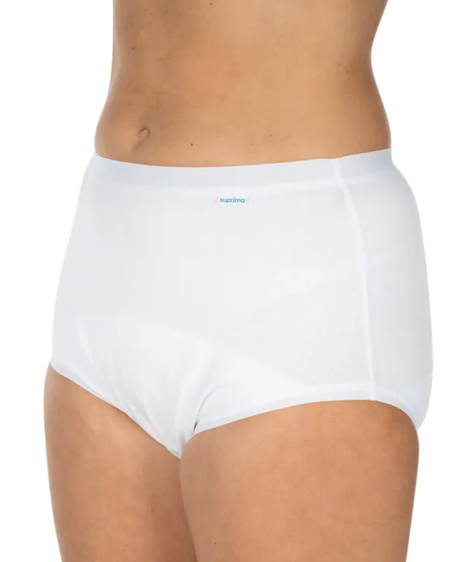 Jetzt Kaufen Suprima Baumwoll-Slip - Schlupfform mit Wäscheschutz aus Polyurethan, Farbe weiß - 1245 - Gr.: 38