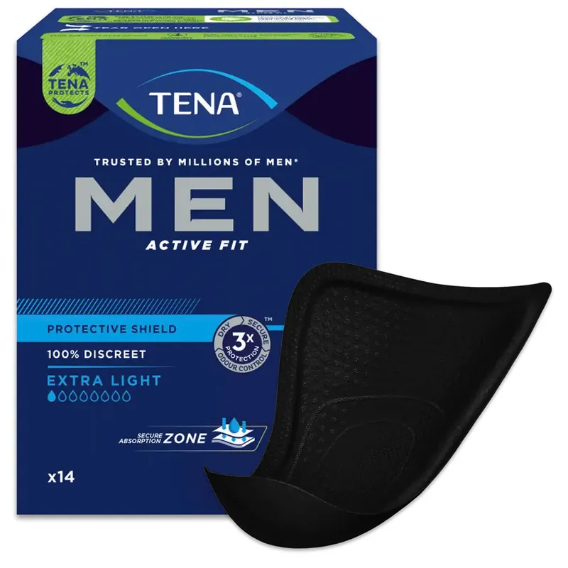 TENA Men Active Fit Protective Shield - Extra Light - Inkontinenzeinlagen - 14 Stück Sale